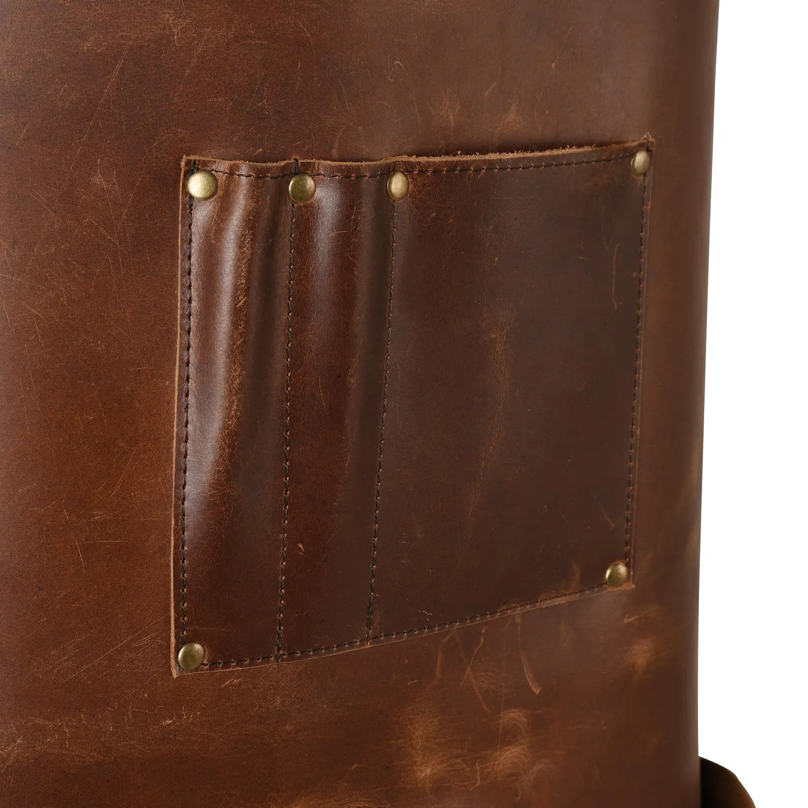 Handmade Full Grain Leather Apron for Men and Women - With Tool Pockets