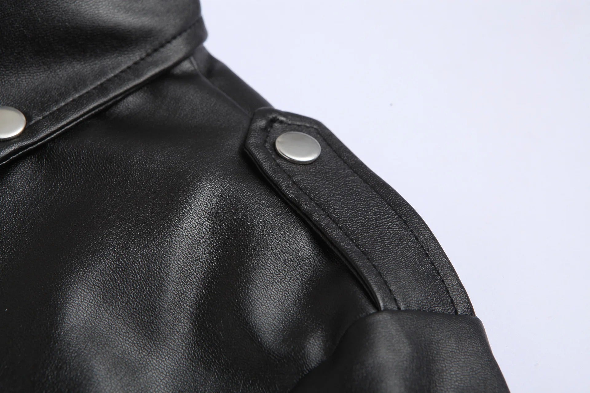 Men’s Fashion PU Leather Jacket – Slim Fit Motorcycle Style Coat
