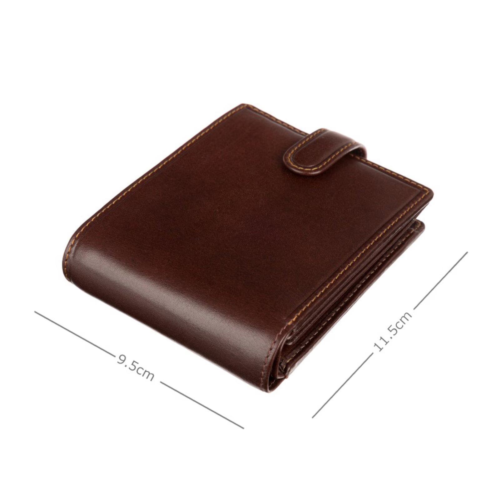 Luxury Leather Wallet With RFID - Card and Coin Wallet - Card Case - Veg Tan - Mens Wallet