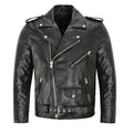 Men’s Fashion PU Leather Jacket – Slim Fit Motorcycle Style Coat